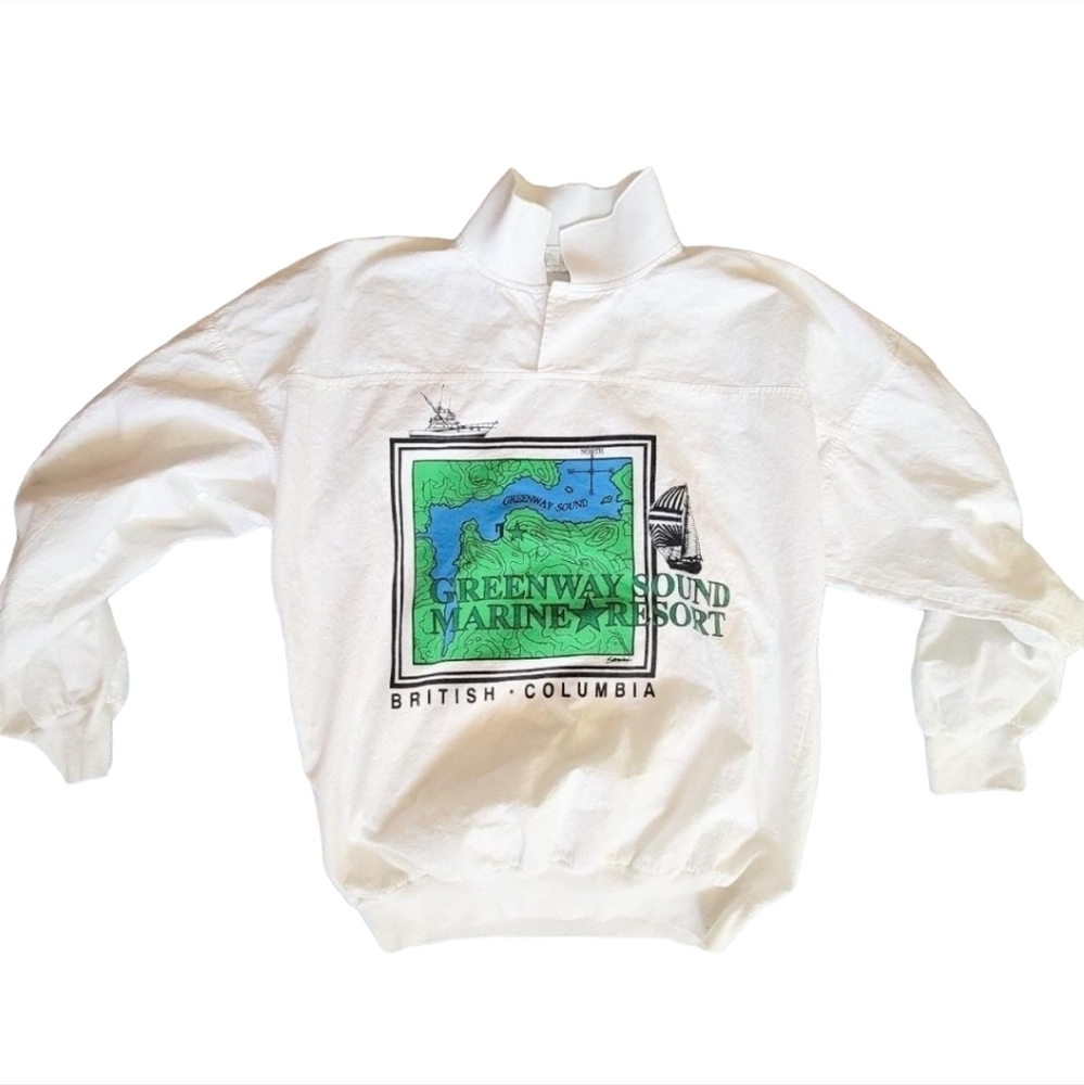 VINTAGE 90s SWEATSHIRT | women's size L | streetwear, vintage, academia